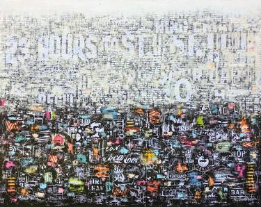 Original Abstract Cities Collage by Robin Jorgensen