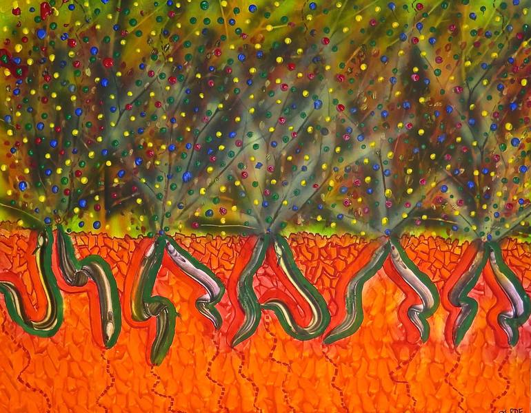 Print of Abstract Fish Paintings by Roberto Del Fabbro