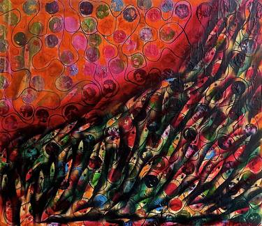 Original Abstract Fish Paintings by Roberto Del Fabbro