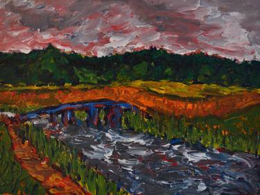 Original Expressionism Landscape Paintings by Peter Trickey