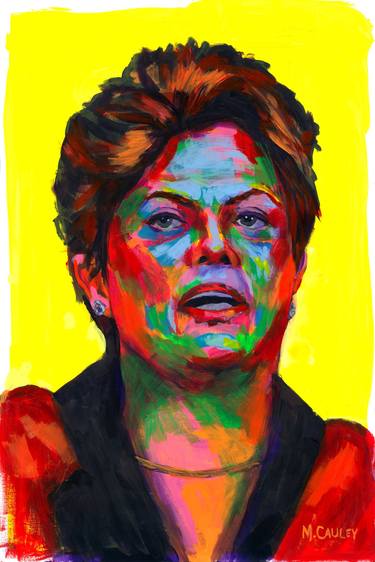 Portrait of Dilma Rousseff, President of Brazil thumb