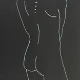 Nude Viewing a Staircase by Rankin Willard