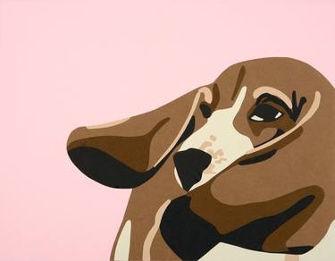 Original Pop Art Dogs Collage by Rankin Willard