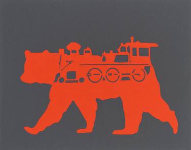 Saatchi Art Artist Rankin Willard; Collage, “Trained Bear” #art