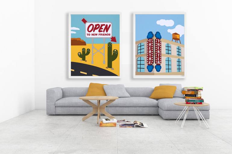 Original Abstract Typography Collage by Rankin Willard