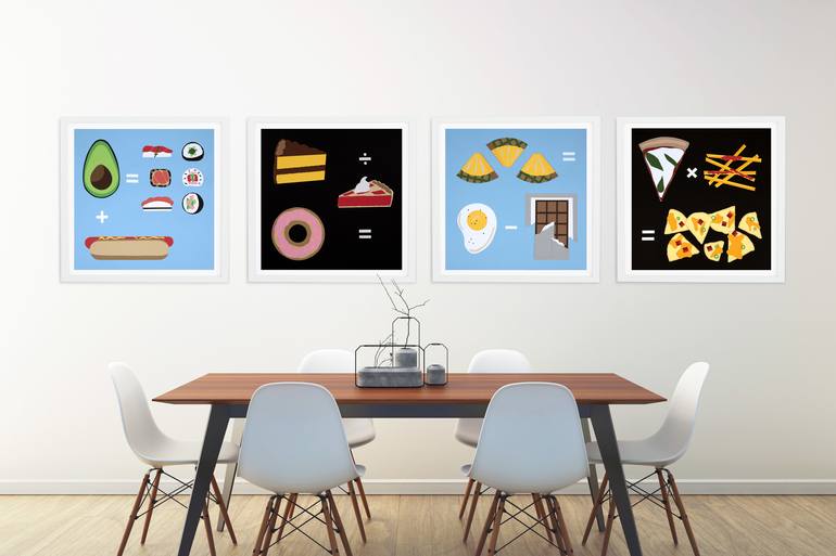 Original Abstract Food Collage by Rankin Willard