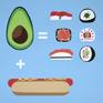 Hot Dog + Avocado = Sushi