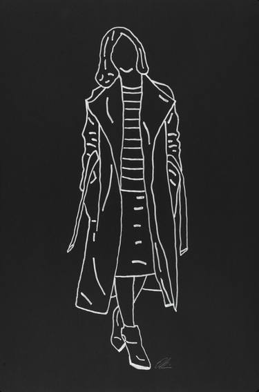 Original Abstract Fashion Drawings by Rankin Willard