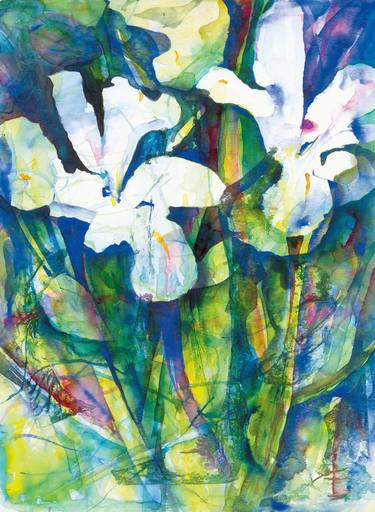 Print of Abstract Expressionism Floral Paintings by Susan Miller
