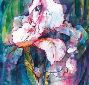 Original Abstract Expressionism Floral Paintings by Susan Miller