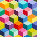 Geometric Cubes Canvas Giclee by Carla Bank