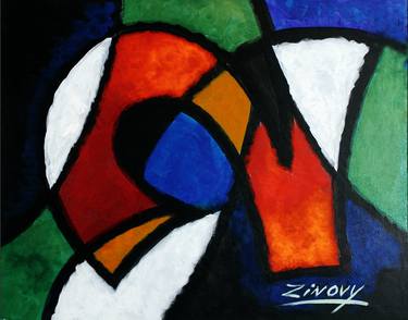 Original Abstract Painting by Zinovy Shersher