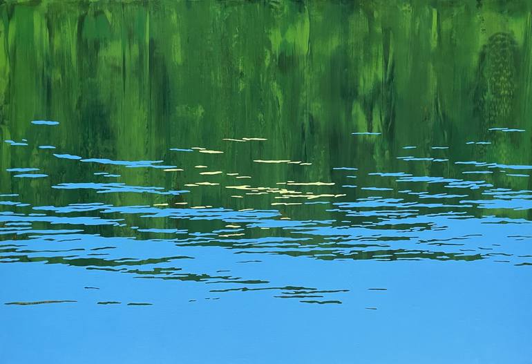 Original Abstract Water Painting by Tomek Mistak