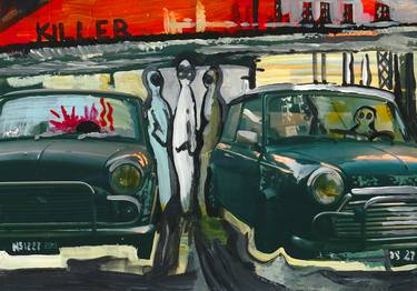 Print of Car Paintings by Salvatore Ferrara