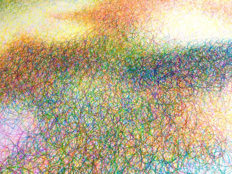 Original Color Field Painting Abstract Drawing by Ben Meyer