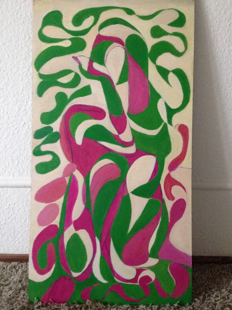 Original Art Deco Abstract Painting by Ben Meyer