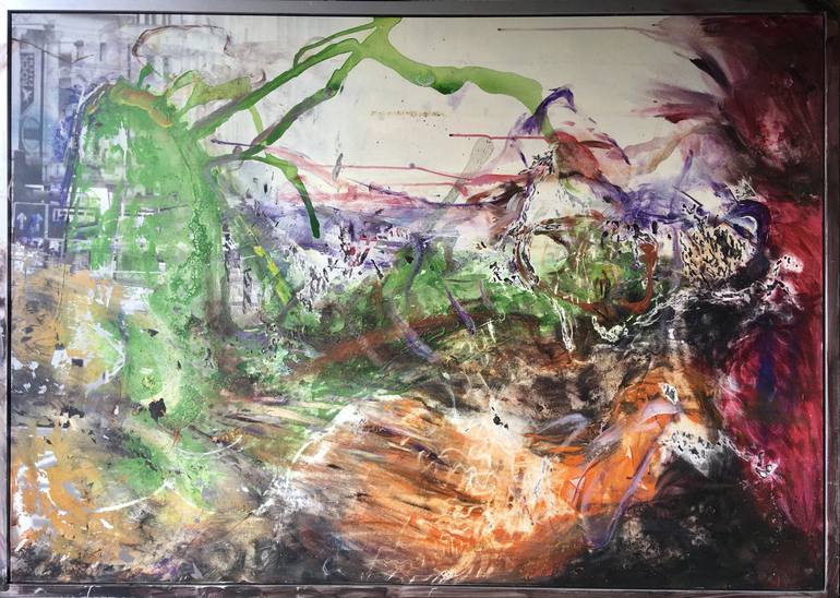 Original Abstract Expressionism Abstract Painting by Ben Meyer