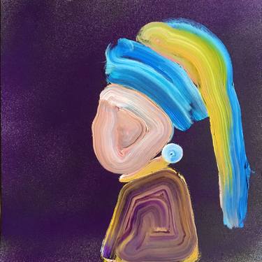 Girl with a Pearl Earring after Johannes Vermeer thumb