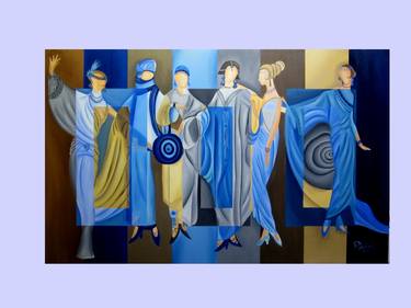 Original Abstract Fashion Paintings by Michael DeBonis