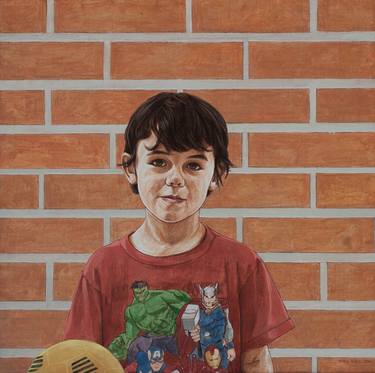 Original Figurative Portrait Painting by Maria Bisbal