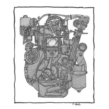 Print of Automobile Drawings by Mark Snyder