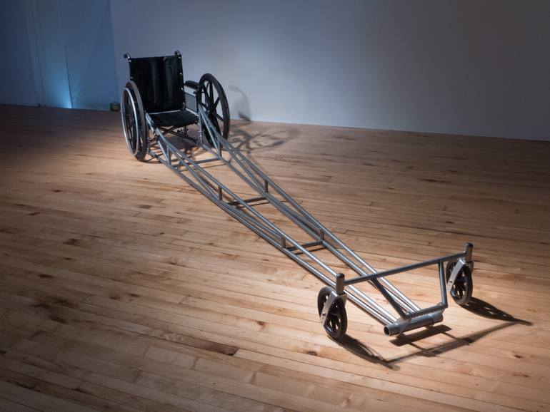 13 (wheelchair dragster) Sculpture by Mark Snyder Saatchi Art