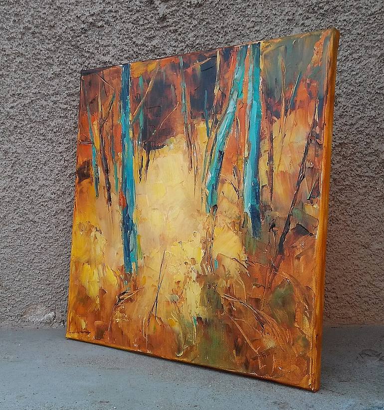 Original Expressionism Landscape Painting by Emilia Milcheva