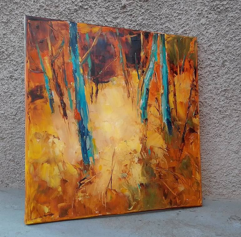 Original Expressionism Landscape Painting by Emilia Milcheva