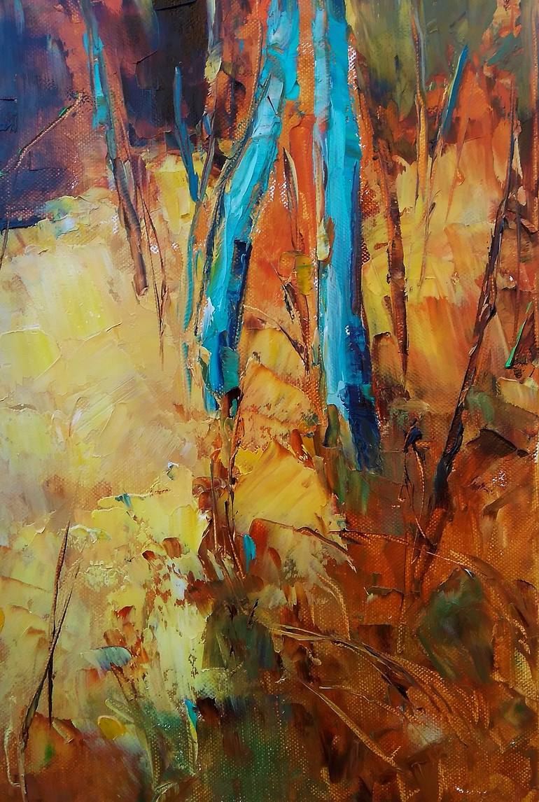 Original Expressionism Landscape Painting by Emilia Milcheva