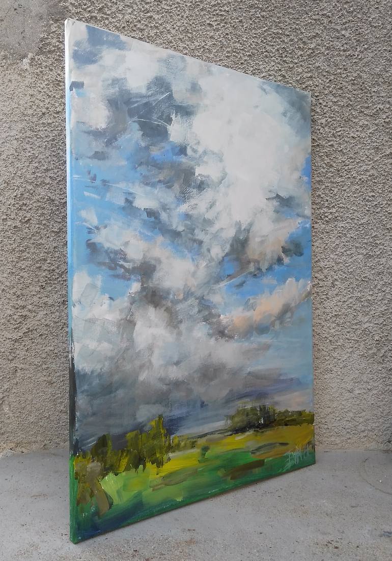 Original Expressionism Landscape Painting by Emilia Milcheva