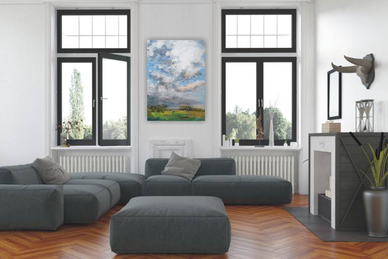 Original Expressionism Landscape Painting by Emilia Milcheva