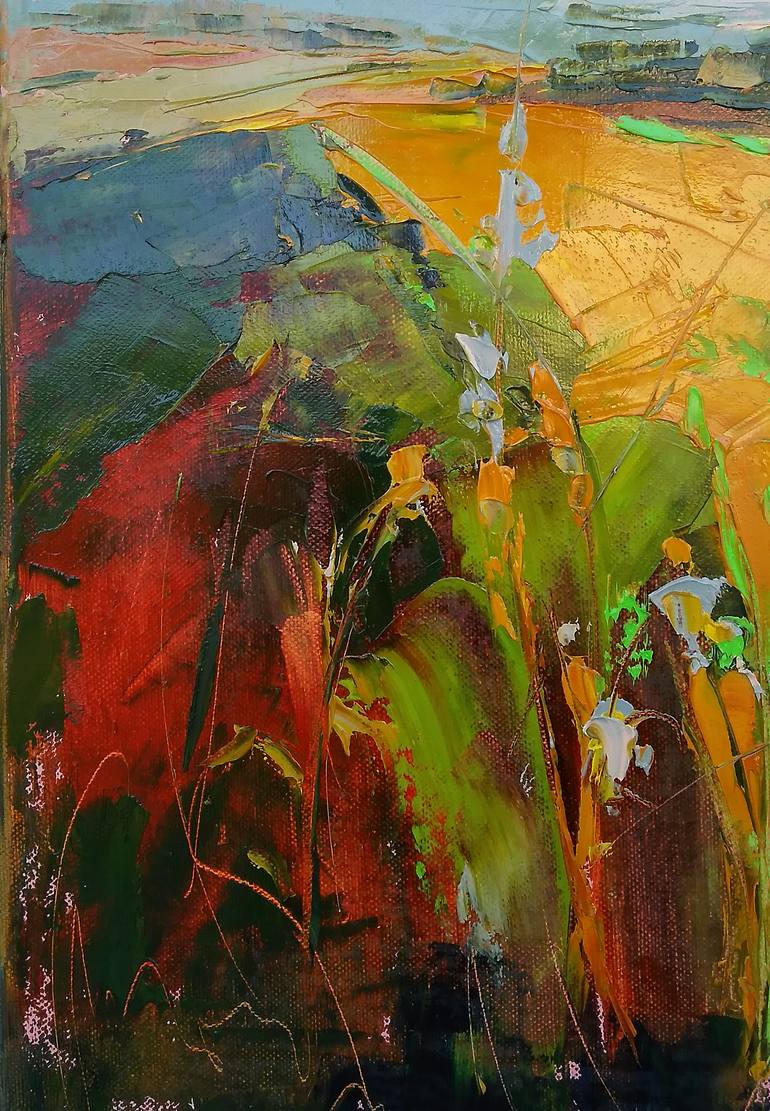 Original Expressionism Landscape Painting by Emilia Milcheva