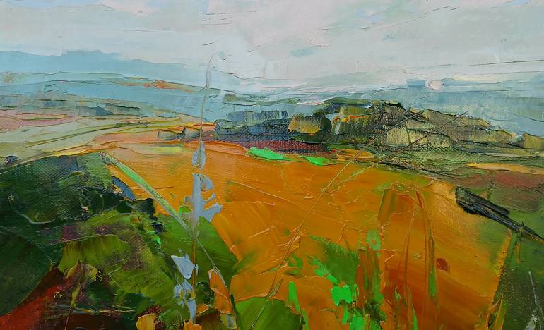Original Expressionism Landscape Painting by Emilia Milcheva