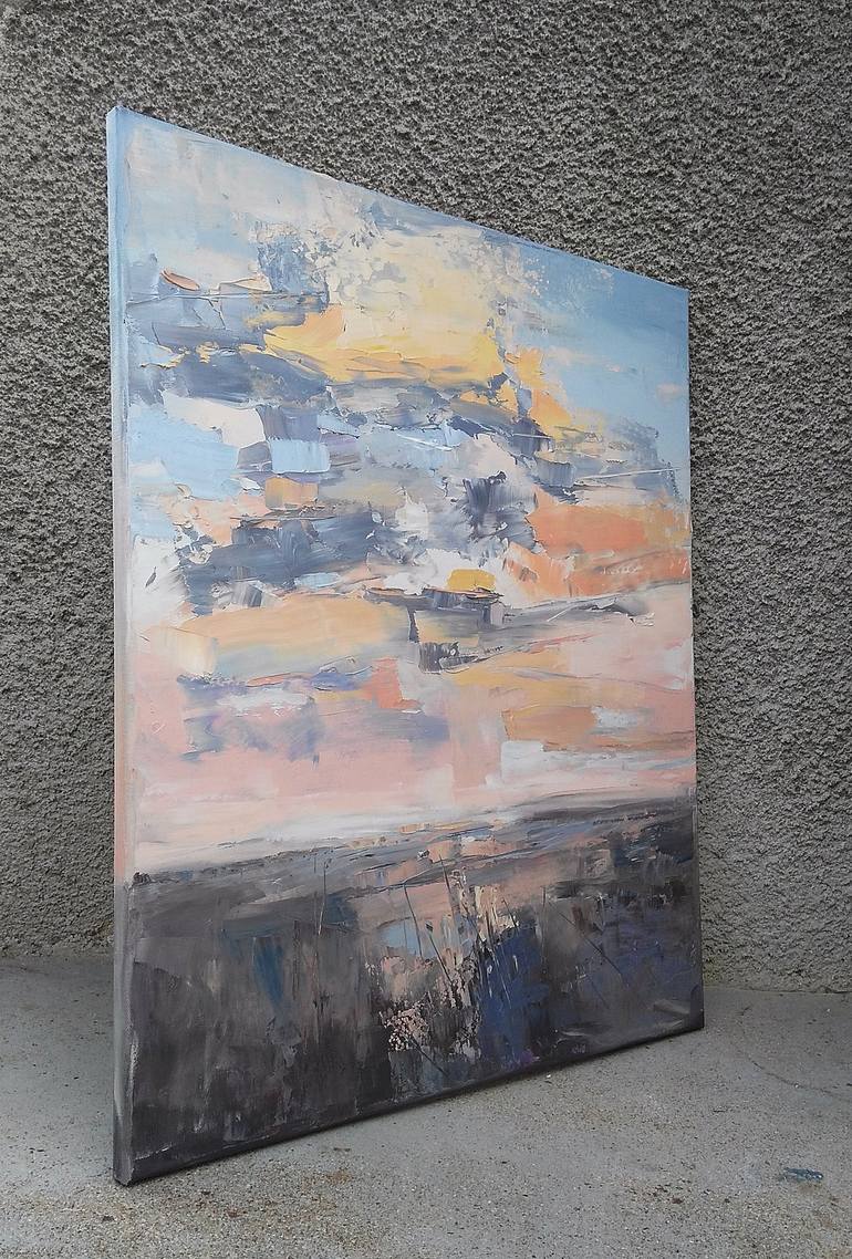 Original Expressionism Landscape Painting by Emilia Milcheva