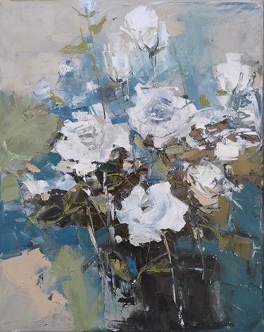 Original Contemporary Floral Painting by Emilia Milcheva