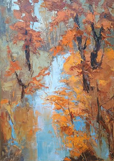 Original Modern Landscape Paintings by Emilia Milcheva