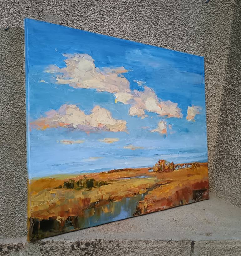 Original Expressionism Landscape Painting by Emilia Milcheva