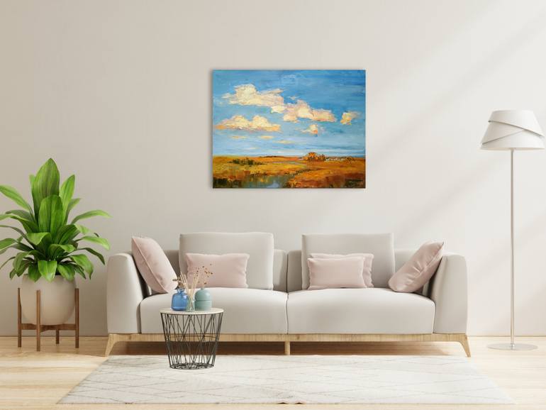 Original Expressionism Landscape Painting by Emilia Milcheva