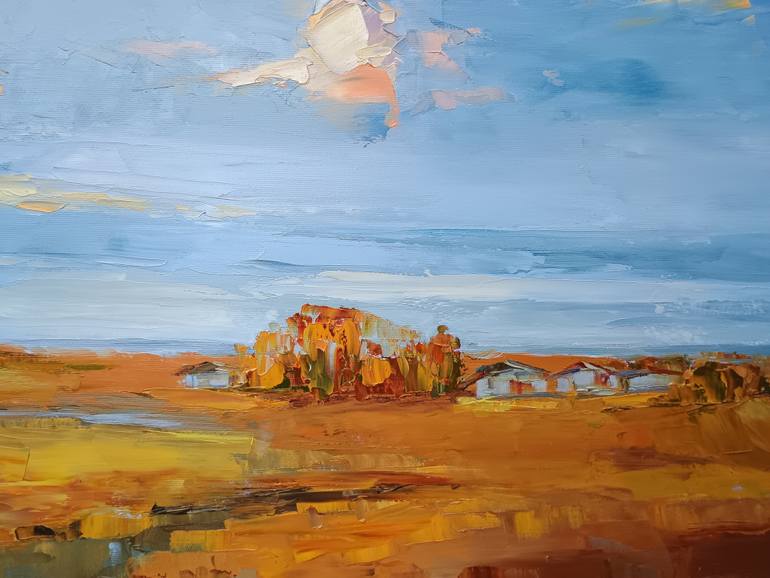Original Expressionism Landscape Painting by Emilia Milcheva