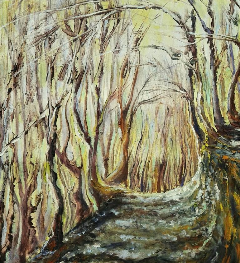 Original Expressionism Landscape Painting by Emilia Milcheva