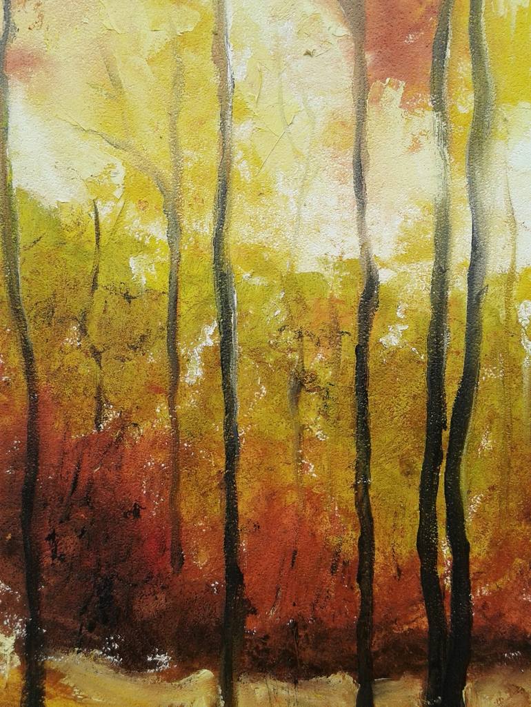 Original Expressionism Landscape Painting by Emilia Milcheva