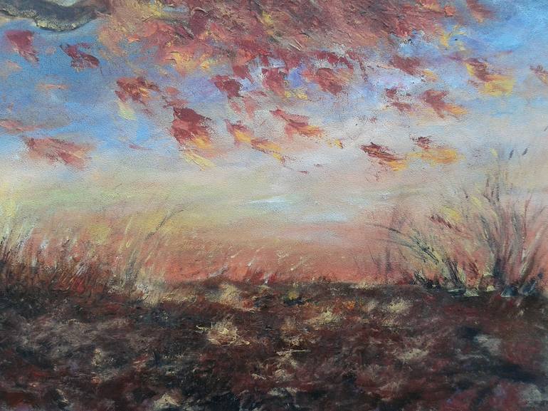 Original Expressionism Landscape Painting by Emilia Milcheva