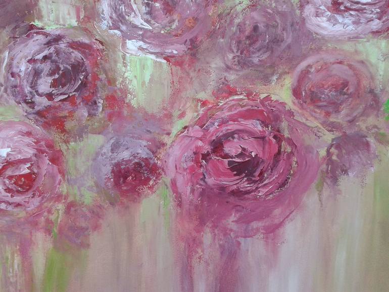 Original Expressionism Floral Painting by Emilia Milcheva