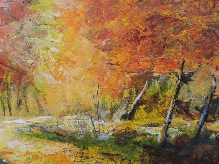 Original Expressionism Landscape Painting by Emilia Milcheva