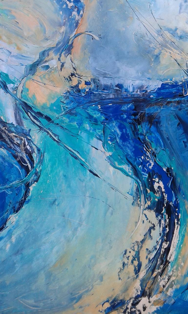 Original Abstract Expressionism Abstract Painting by Emilia Milcheva