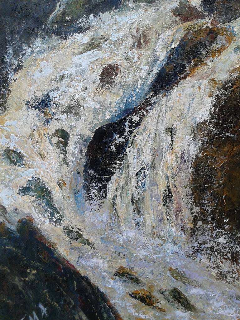 Original Expressionism Landscape Painting by Emilia Milcheva