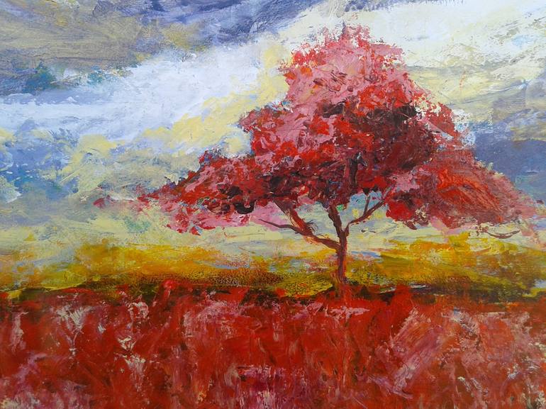 Original Expressionism Landscape Painting by Emilia Milcheva