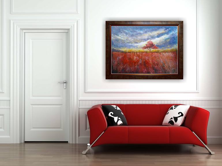 Original Expressionism Landscape Painting by Emilia Milcheva