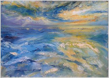 Original Abstract Expressionism Seascape Paintings by Emilia Milcheva
