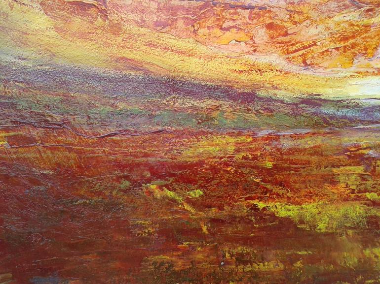 Original Abstract Expressionism Landscape Painting by Emilia Milcheva